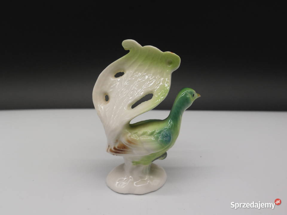 Figurka australijskiego lirogona porcelana wielkopolskie Raszków