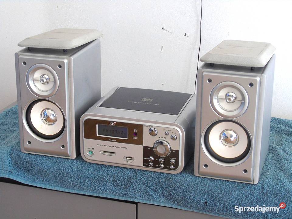 Wieża JGC CD USB mp3 kolumny sprawna DOSTAWA Jasło