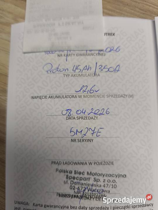 Akumulator 12V 45Ah 350A Zamość