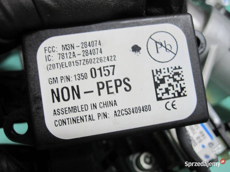 OPEL ASTRA J IV 11r kolumna kierownicza stacyjka Części samochodowe