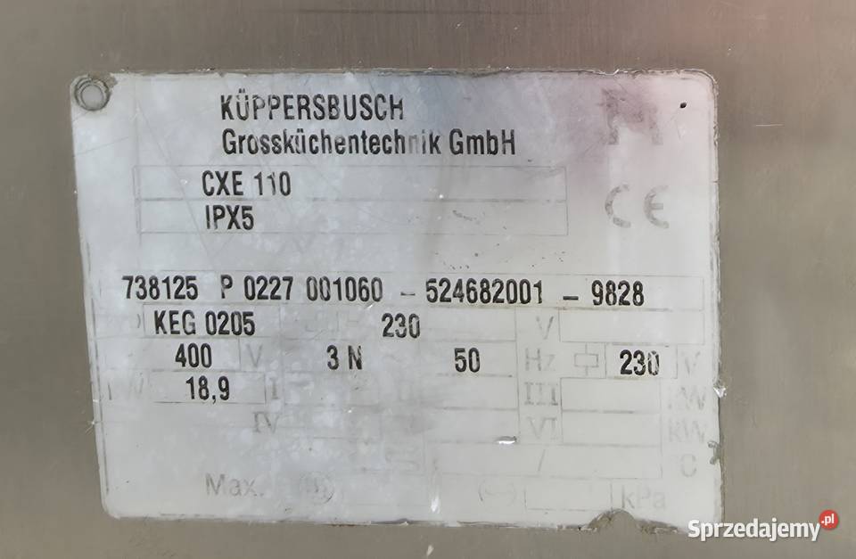 Kuchnia elektryczna 6palnikowa z piekarnikiem
