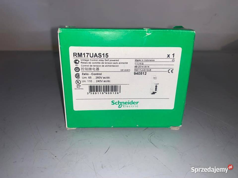 Przekaźnik nadzorczy RM17UAS15 SCHNEIDER