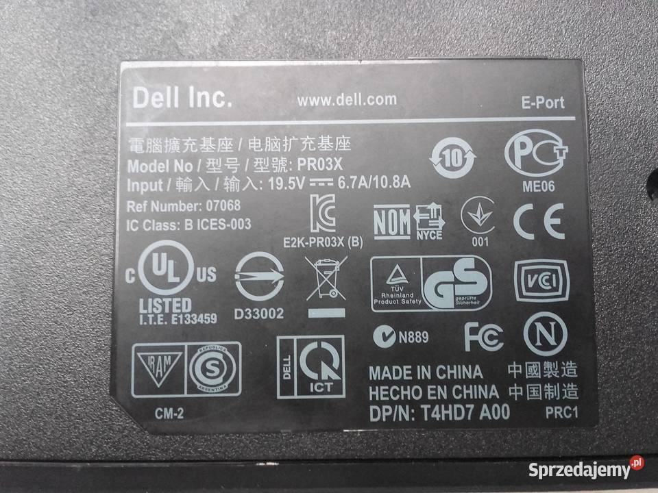 Stacja dokująca DELL EPort PR03X DP DVI VGA