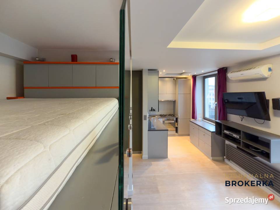 Smart Studio z Antresolą Klima Ścisłe Centrum internet Wynajem Warszawa sprzedam