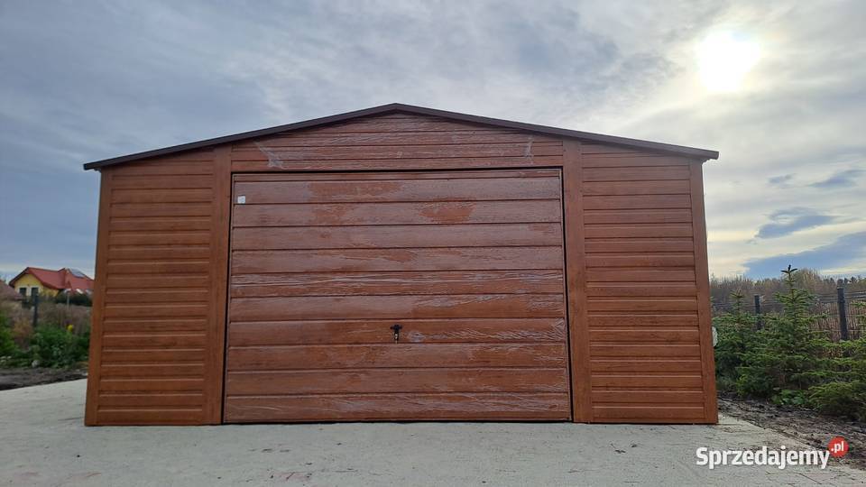 Garaż Blaszany Garaże Blaszane Drewnopodobne 30m2 Stargard