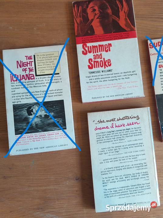 Stare książki Tennessee Williams Edward Albee śląskie Dąbrowa Górnicza