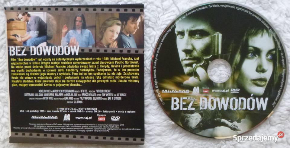 Film DVD Bez dowodów 1 płyta sprzedam