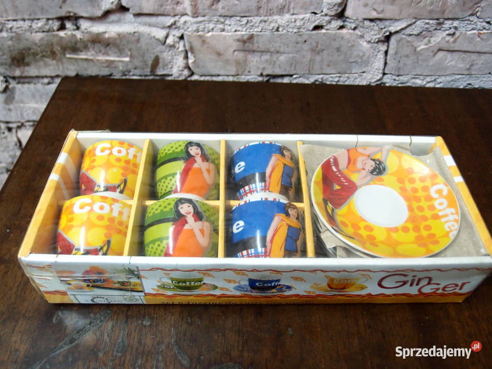 Zestaw 6 filiżanek do kawy espresso 90ml z Filiżanki i spodki