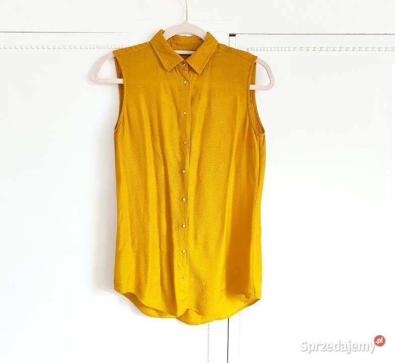 Bluzka Massimo Dutti 36 S miodowa koszula żółta Szczecin