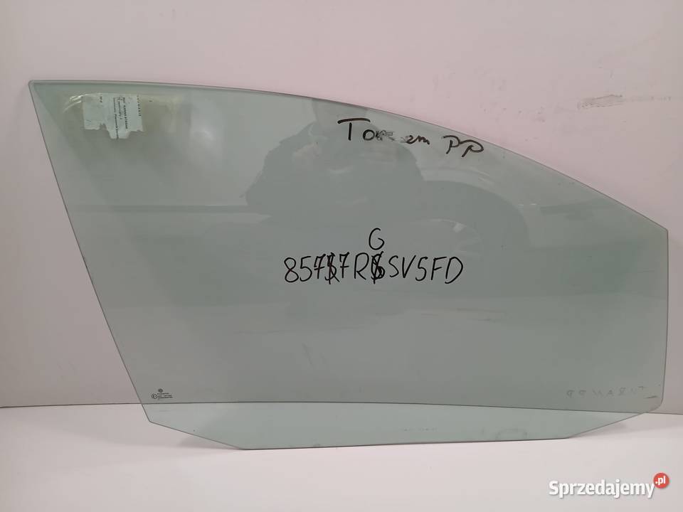 Szyba Drzwi Prawa Przednia Volkswagen Touran 03 Bralin