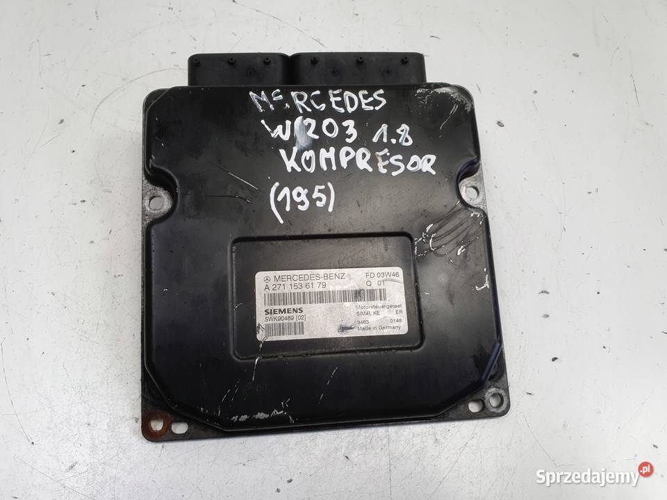 Mercedes W203 18 K STEROWNIK SILNIKA A2711536179 osobowe Chełm