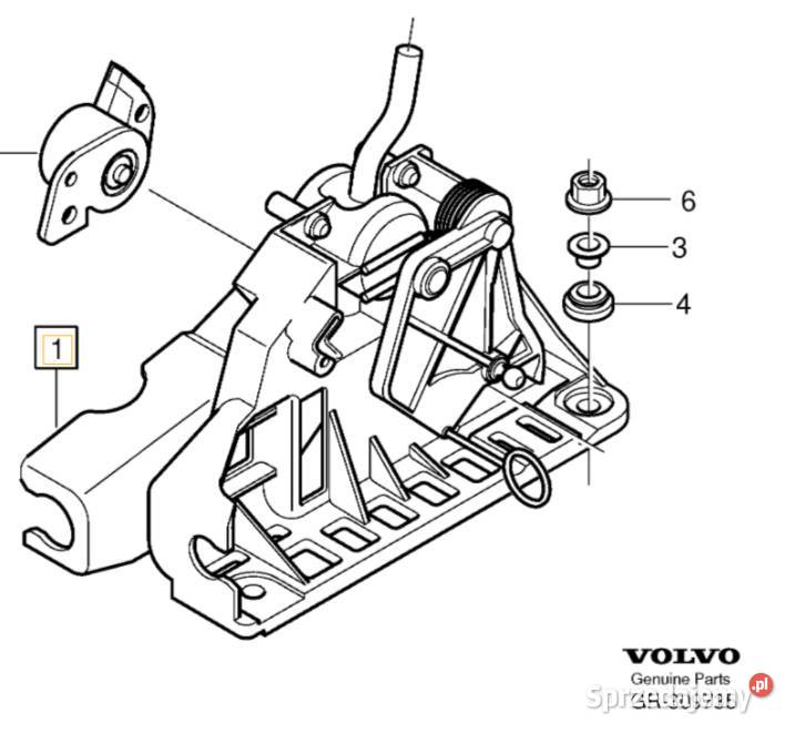 VOLVO S80 XC60 wybierak korpus zmiany biegow dolnośląskie Bielany Wrocławskie