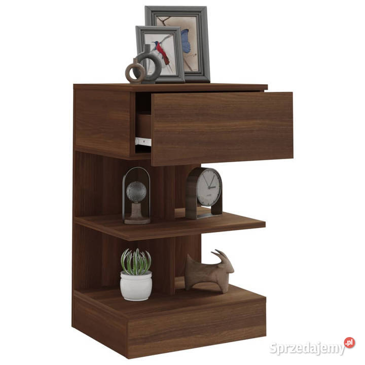 Szafki nocne 2 brązowy dąb 40x35x65 WM816046 Nocne Warszawa
