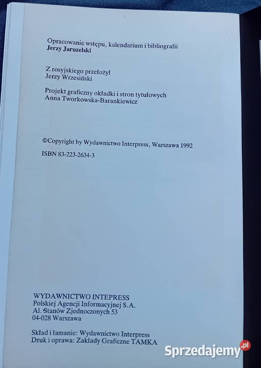 Dokumenty Katynia Decyzje PAI SA Interpress 1992 Pozostałe Koźminek sprzedam