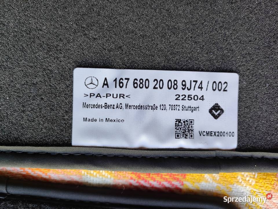 Oryginalne dywaniki welurowe Mercedes GLS V167