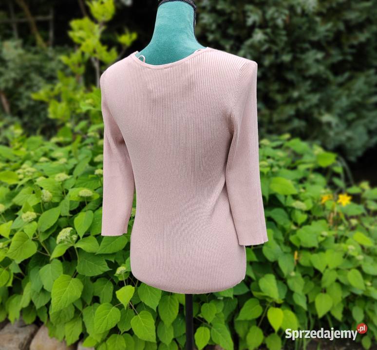 Sweter Orsay różowy L 40 wiskoza prążkowany różowy zachodniopomorskie Szczecin