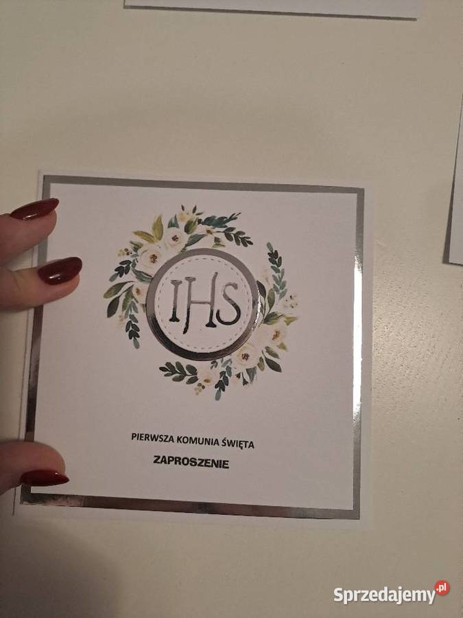 Zaproszenia na pierwszą komunię śląskie Strzebiń sprzedam