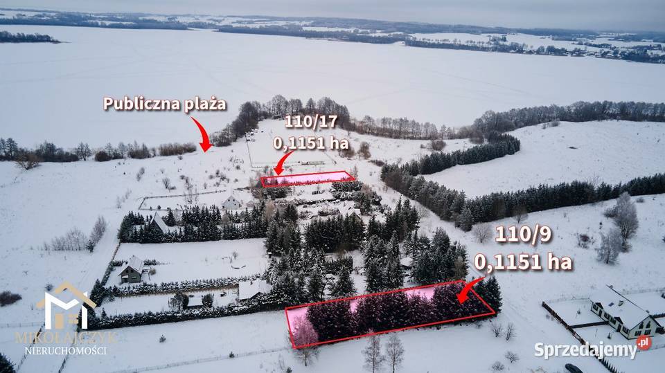 Działki rekreacyjne jeziorem Luterskim 011 ha Sprzedaż Piszewo