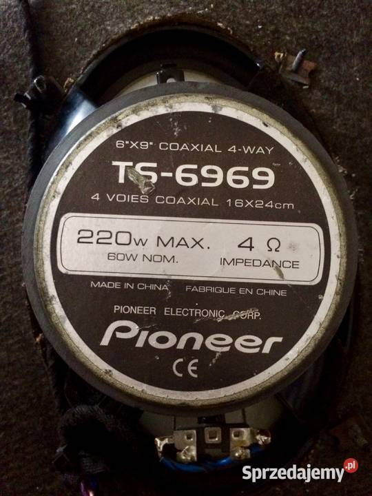 Głośniki samochodowe Pioneer TS6969 półka tylna Rybnik
