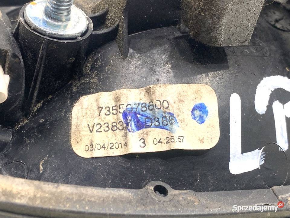 KLAMKA ZEWNĘTRZNA LEWY PRZÓD FIAT DOBLO II osobowe