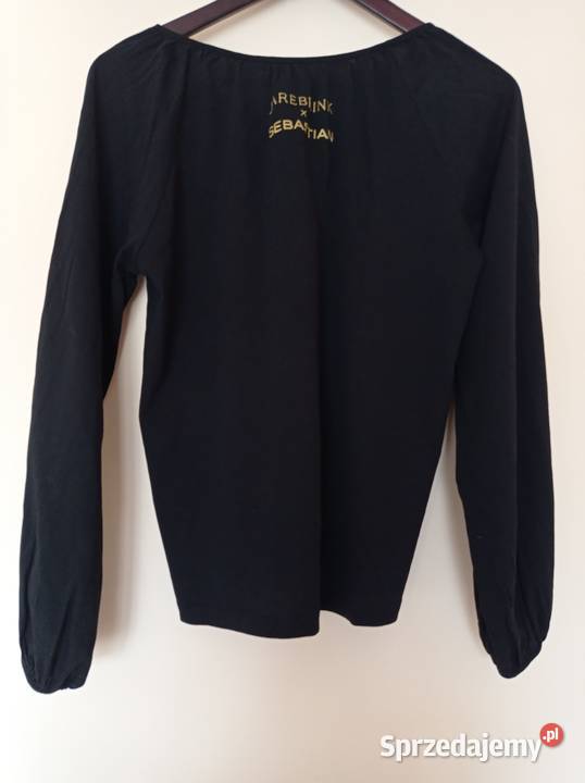 Czarna bawełniana bluzka Rozmiar 42(XL)