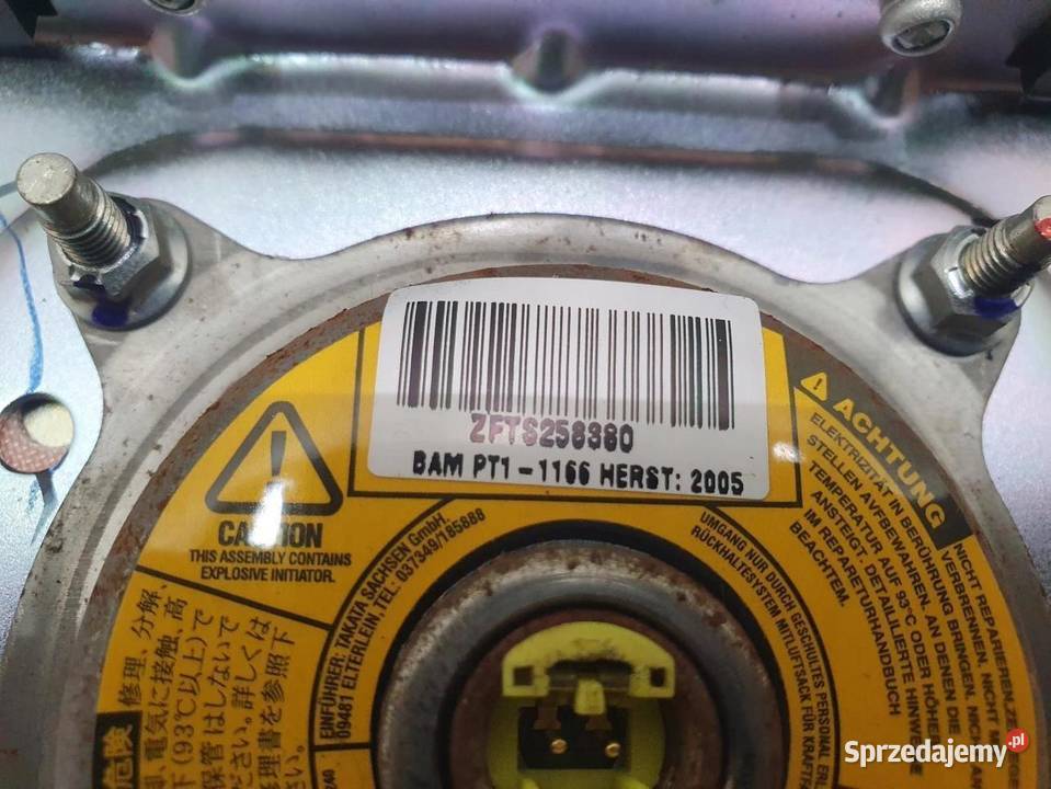 PODUSZKA AIRBAG KIEROWCY FORD RANGER I 9806r