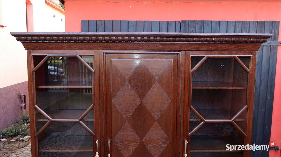 Wspaniała Biblioteka Witryna Dąb 1920 Renowacji Ziębice