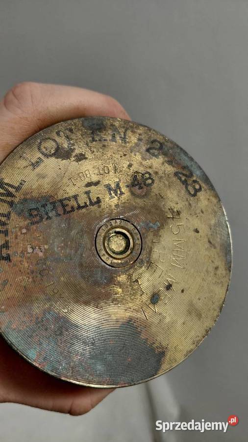 Łuska artyleryjska 1943r Haubica USA Krzykawa