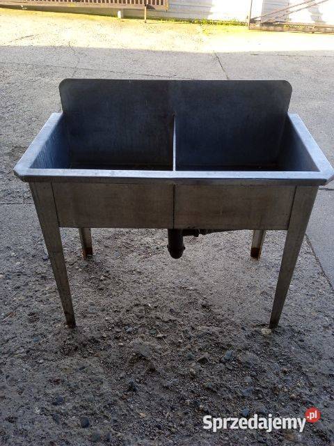 Zlew dwukomorowy aluminiowy Radlin sprzedam