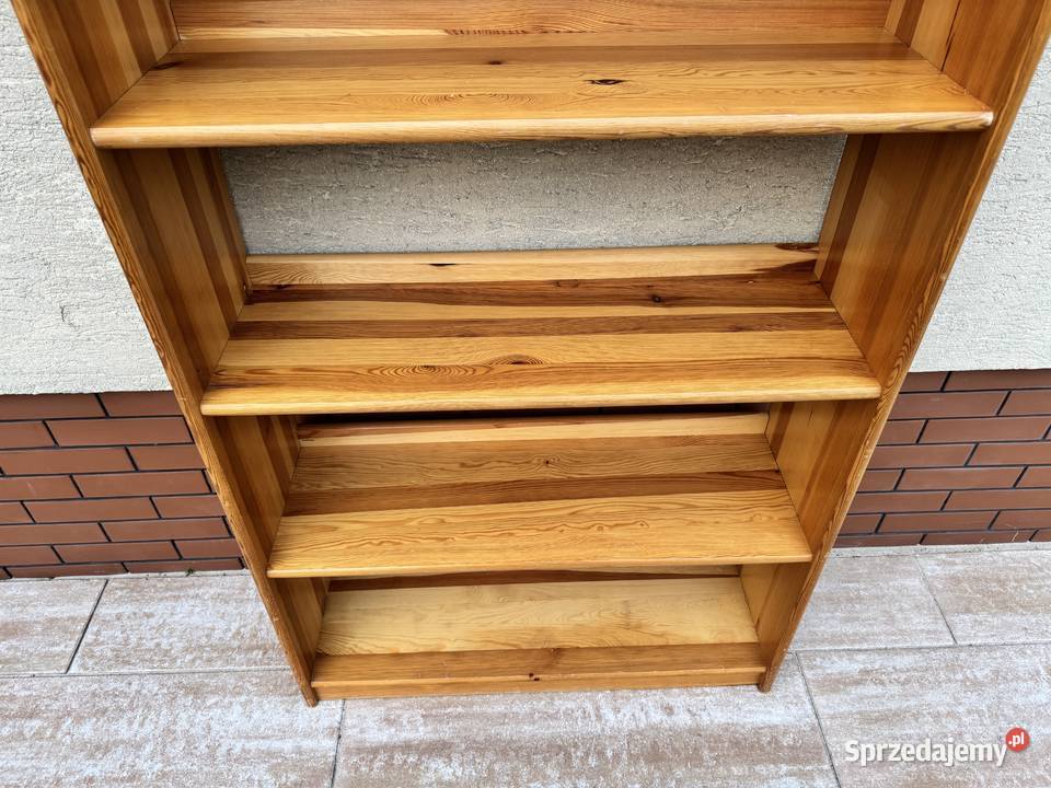 Regał sosnowy drewniany biblioteczka półki na Warszawa