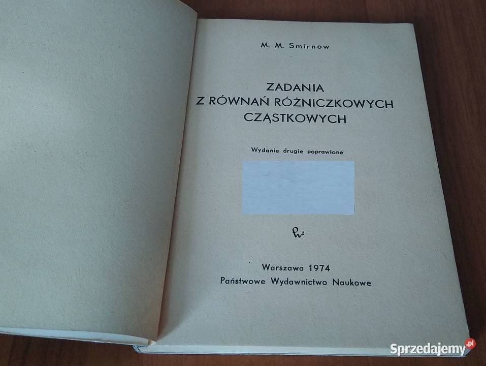 Zadania z równań różniczkowych cząstkowych  M M pomorskie Gdańsk