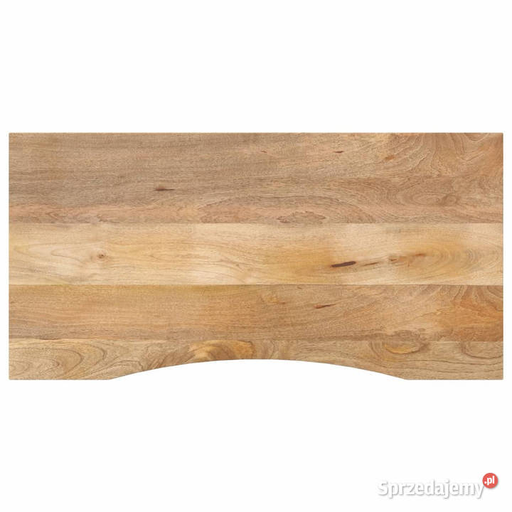 Blat biurka z wycięciem 110x50x25 surowe drewno Blaty Warszawa