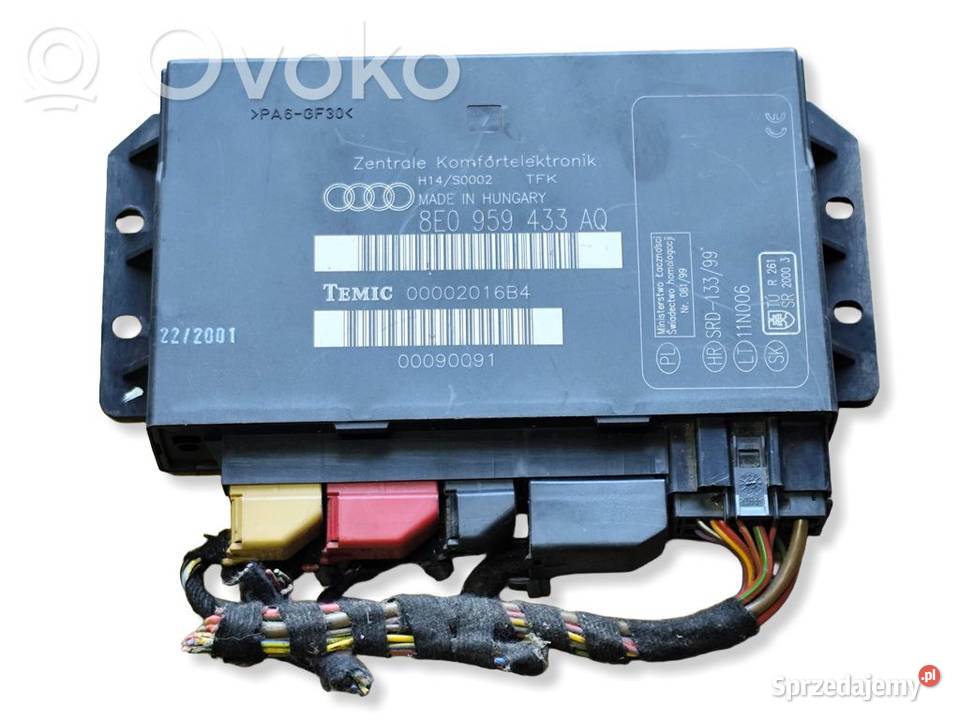 Audi A4 S4 B6 STEROWNIK MODUŁ KOMFORTU Motoryzacja