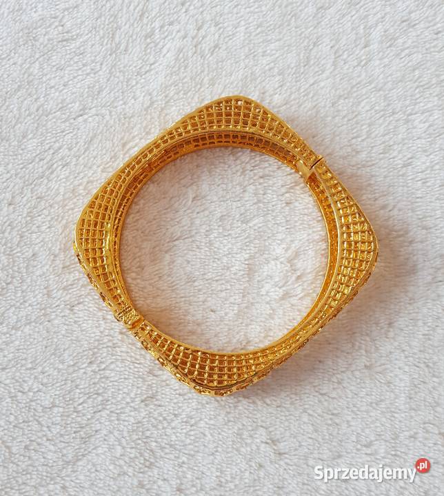Nowa bransoletka arabska indyjska złoty kolor