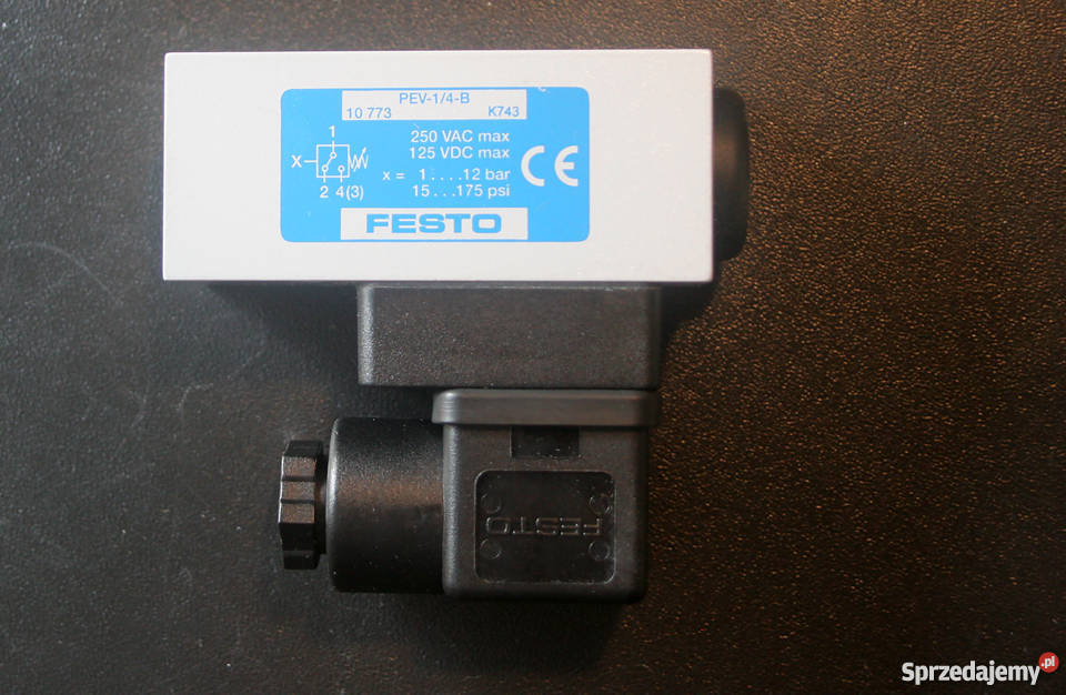 FESTO PEV14B0D 175250 WYŁĄCZNIK CIŚNIENIOWY Biznes i Przemysł mazowieckie Otwock