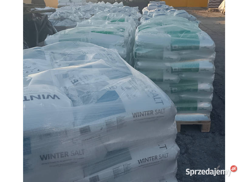 Sól zimowa 1 tona worki 25 walka z oblodzeniam Kluczbork
