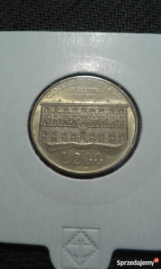 200 lirów Włochy 1990 rokolicznościowe Konin sprzedam