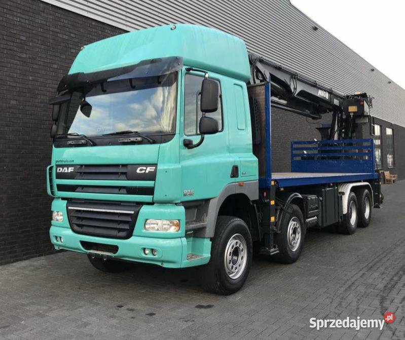 Budowlany podłoga z tylnym dzwigiem Daf CF Warszawa