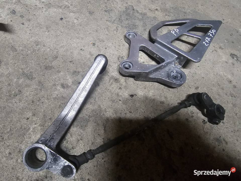 Kawasaki ZXR 750 set lewy podnóżek wajcha cięgno