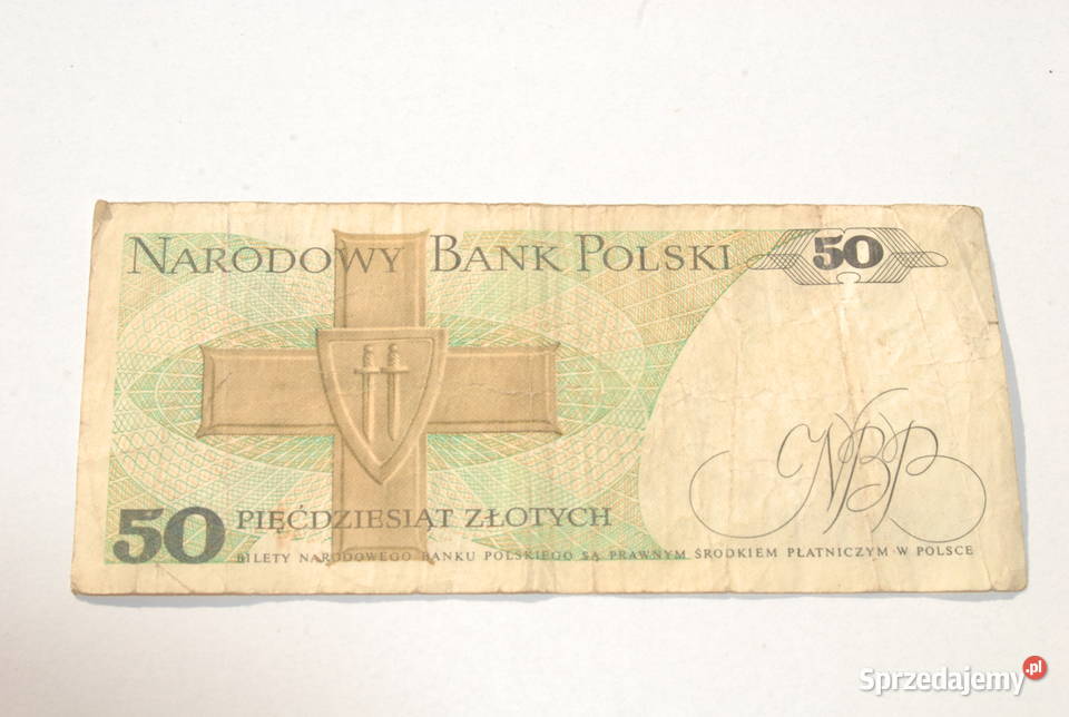 Stary banknot 50 złotych Świerczewski 1988 antyk Numizmatyka Cieszyn sprzedam