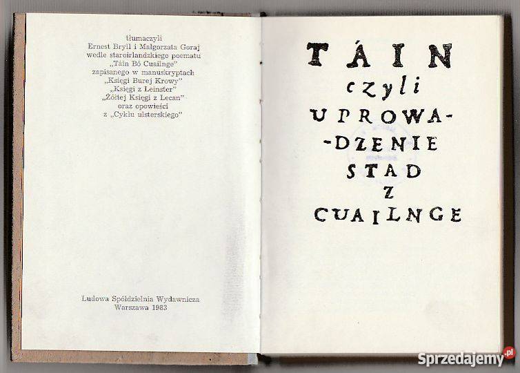 7393 TAIN CZYLI UPROWADZENIE STAD Z CUAILNGE Czyrna