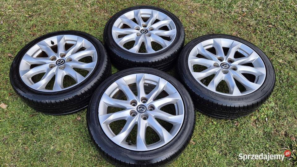Koła Mazda 18 5x1143 opony letnie 2154518 7mm Bażanowice sprzedam