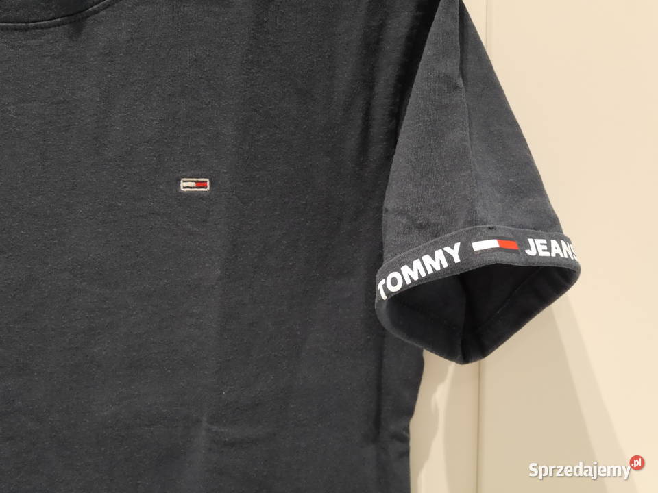 Tommy Hilfiger świetna krótsza koszulka logo 34 Wrocław
