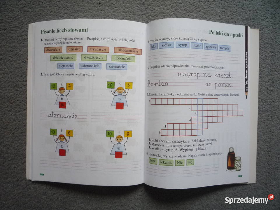 Już w szkole 1 klasa 1 Ćwiczenia cz 2 3 4 M edukacja wczesnoszkolna Książki i Podręczniki