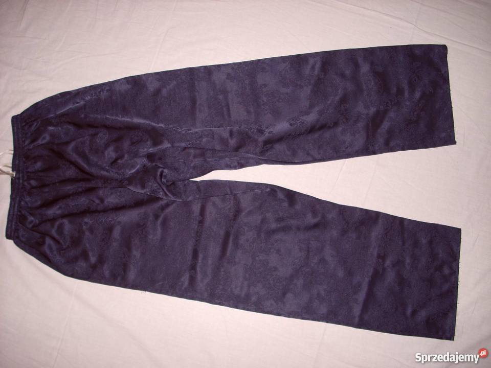 BHS Spodnie do Spania Żakardowe Granat 40 42 Nowy Sącz