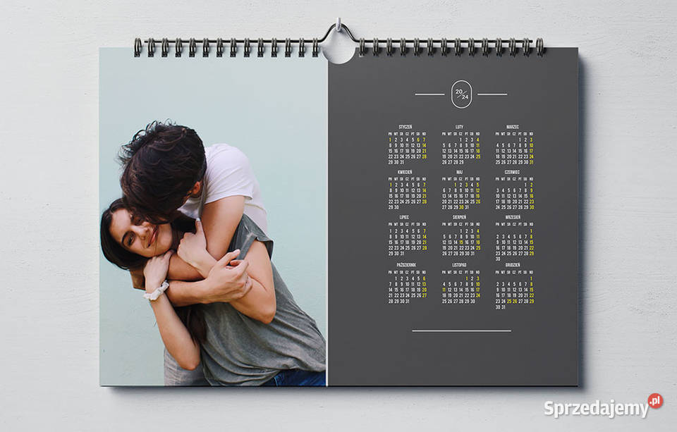Foto Kalendarze A3 szablony kalendarium 2024 Kraków