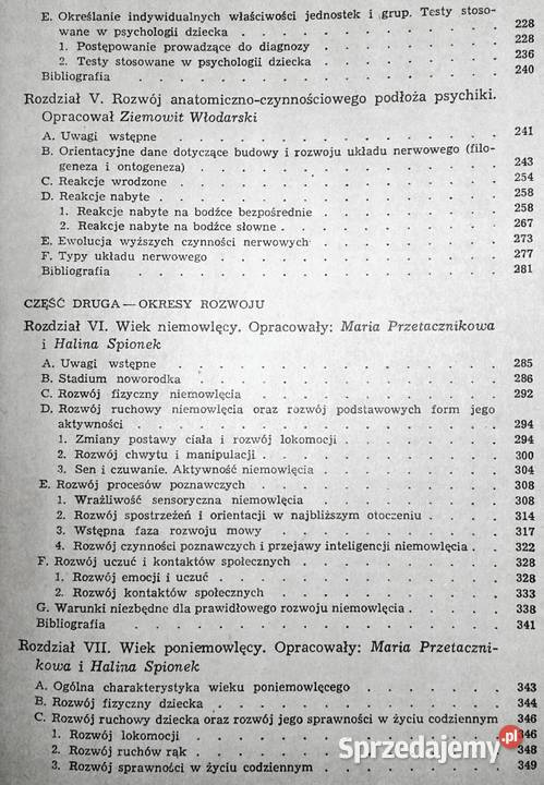 Psychologia rozwojowa dzieci i młodzieży Maria Rok wydania 1980 Chełm