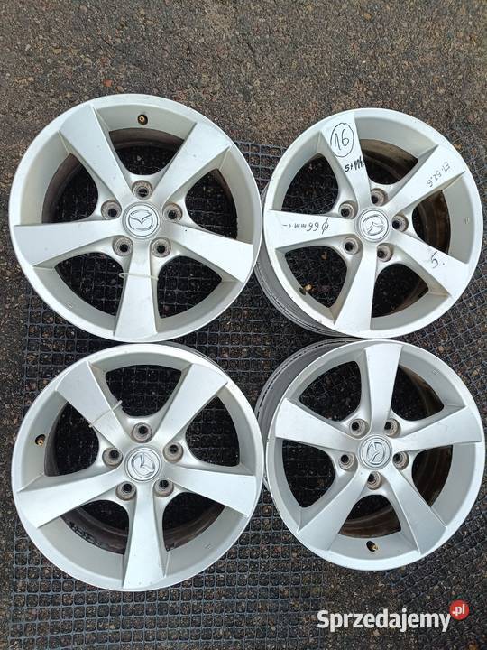 Felgi aluminiowe 16 rozstaw 5x1143 Mazda Samochodowe Gorzów Wielkopolski