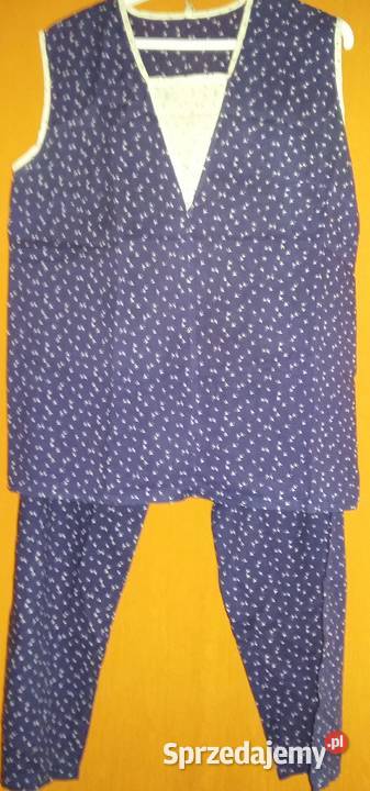 Piżama letnia granatowacienka bawełna S Piżamy i szlafroki Łódź