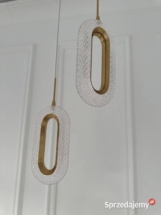 Żyrandol złoty nowoczesny lampa wisząca glamour Warszawa